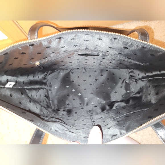 Kate Spade black sparkle tote bag purse - Picture 8 of 9